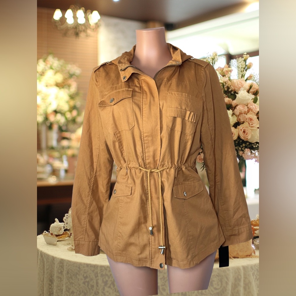Miss London Mustard Utility Jacket